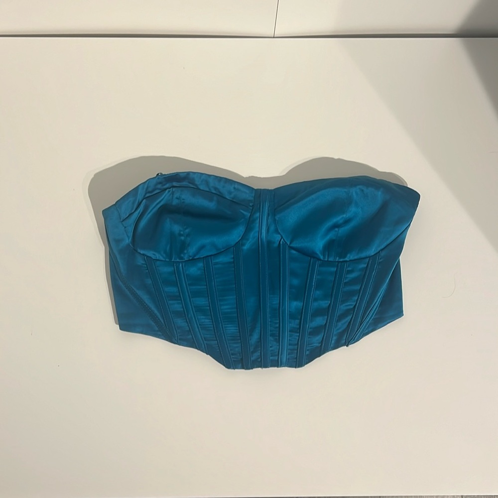 Corset top off shoulder